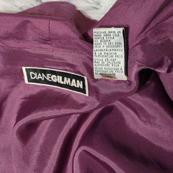 Vintage Diane Gilman Silk Wrap‎ Blouse Sz M - Picture 9 of 9